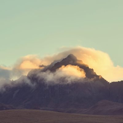 Beautiful high mountains landscape in Ecuador, South America